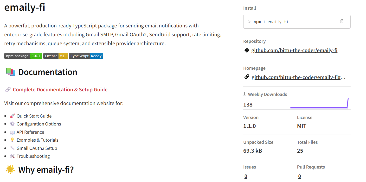 Emaily-fi screenshot 1